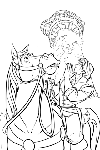 Maximus And Flynn Coloring Page